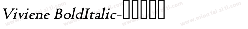Viviene BoldItalic字体转换
